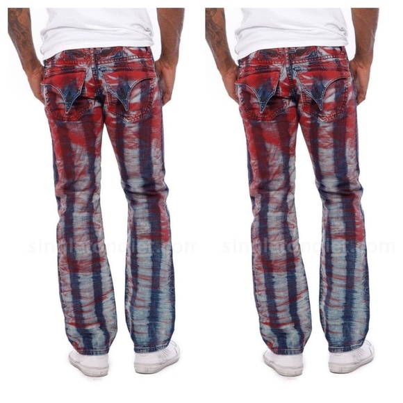 Robin's Jean Jeans New Mens Robins Jean Prisoner Red Straight Jeans
